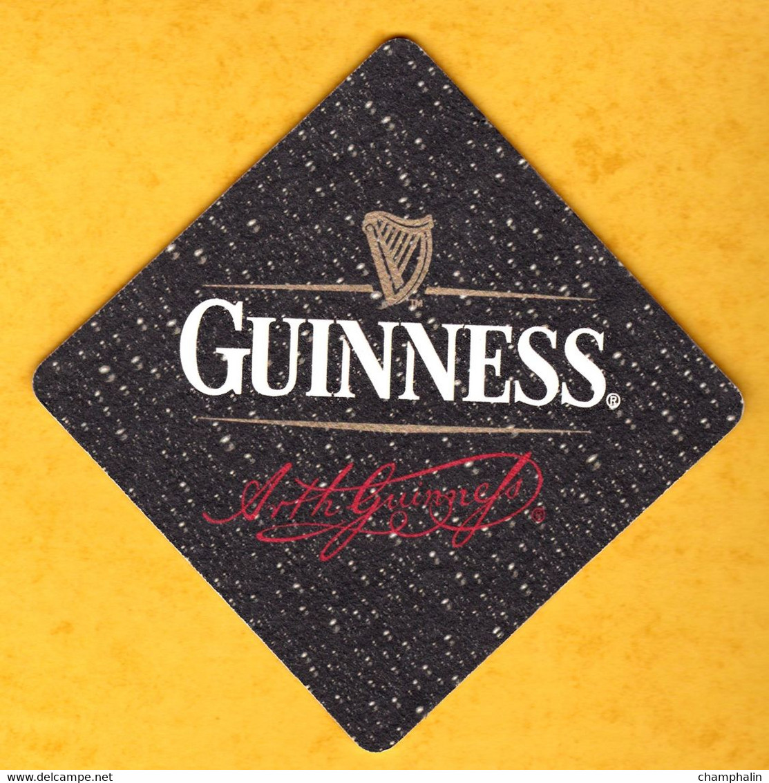 Sous-bock Cartonné - Bière - Irlande - Guiness - Signature - Portavasos