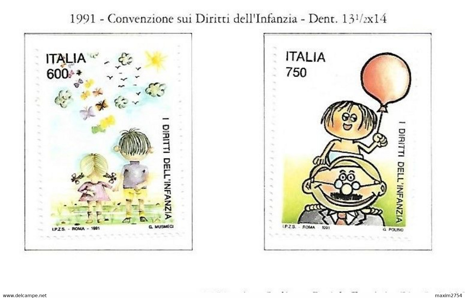 ITALIA - 1991 - N. 1989/90** (CATALOGO UNIFICATO) - 1991-00:  Nuovi