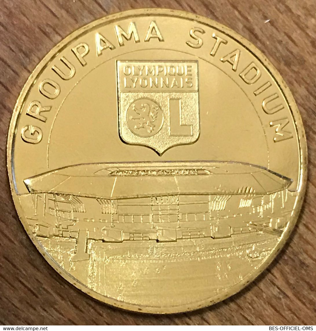 69 OLYMPIQUE LYONNAIS GROUPAMA STADIUM OL 2018 MÉDAILLE SOUVENIR MONNAIE DE PARIS JETON TOURISTIQUE MEDALS COINS TOKENS - 2018