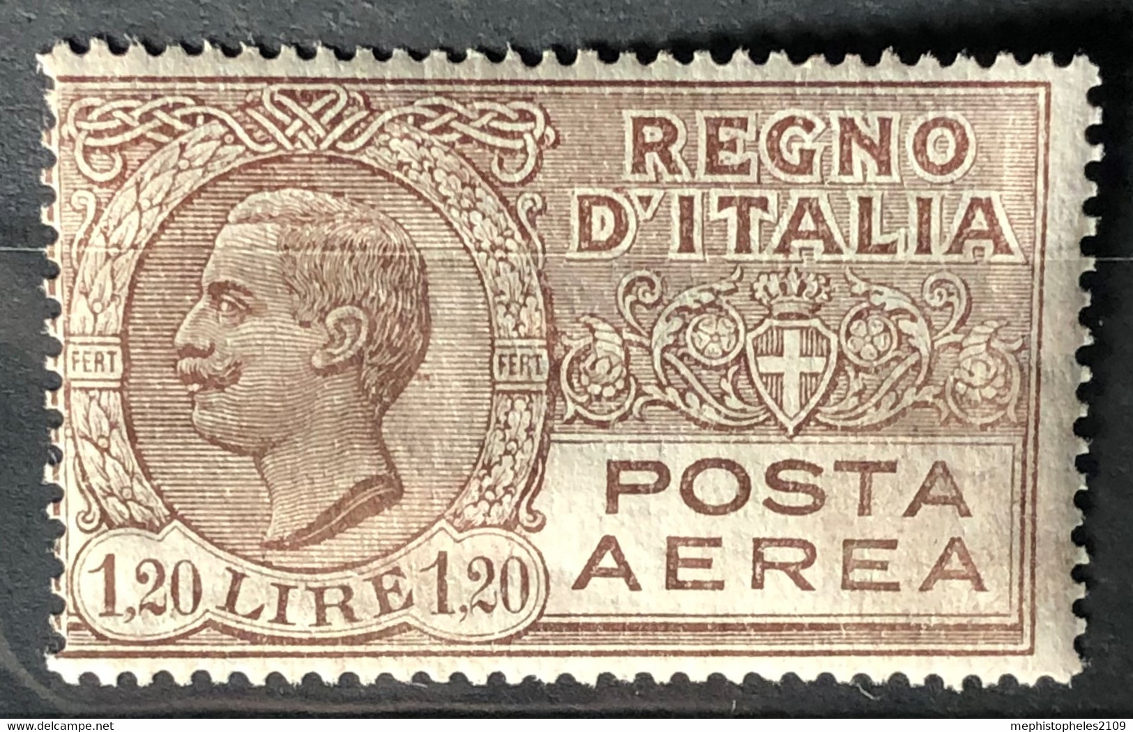 ITALY / ITALIA 1926-28 - MLH - Sc# C7 - Air Mail 1.20L - Airmail