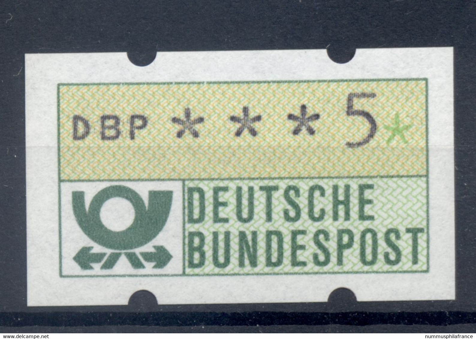 Allemagne  1981 - Michel N. 1.1.h.u - Timbre De Distributeur 5 Pf. (Y & T N. 1) - Viñetas De Franqueo [ATM]