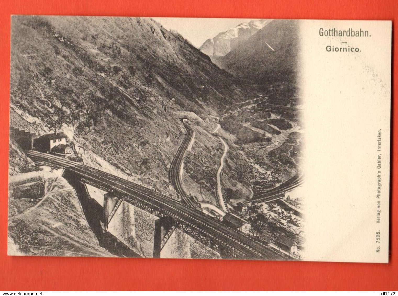 ZKB-10  Gotthardbahn Giornico Gabler 7525 Pionier. Nicht Gelaufen - Giornico