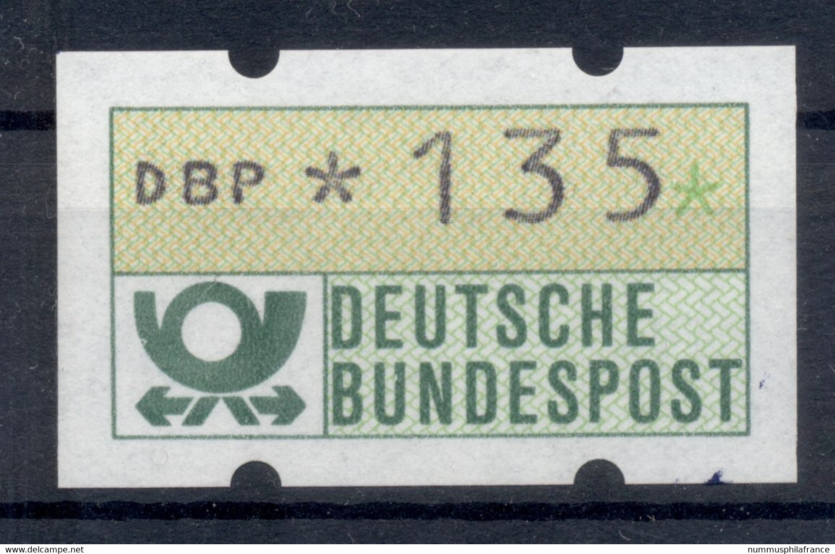 Allemagne  1981 - Michel N. 1.1.h.u - Timbre De Distributeur 135 Pf. (Y & T N. 1) - Viñetas De Franqueo [ATM]