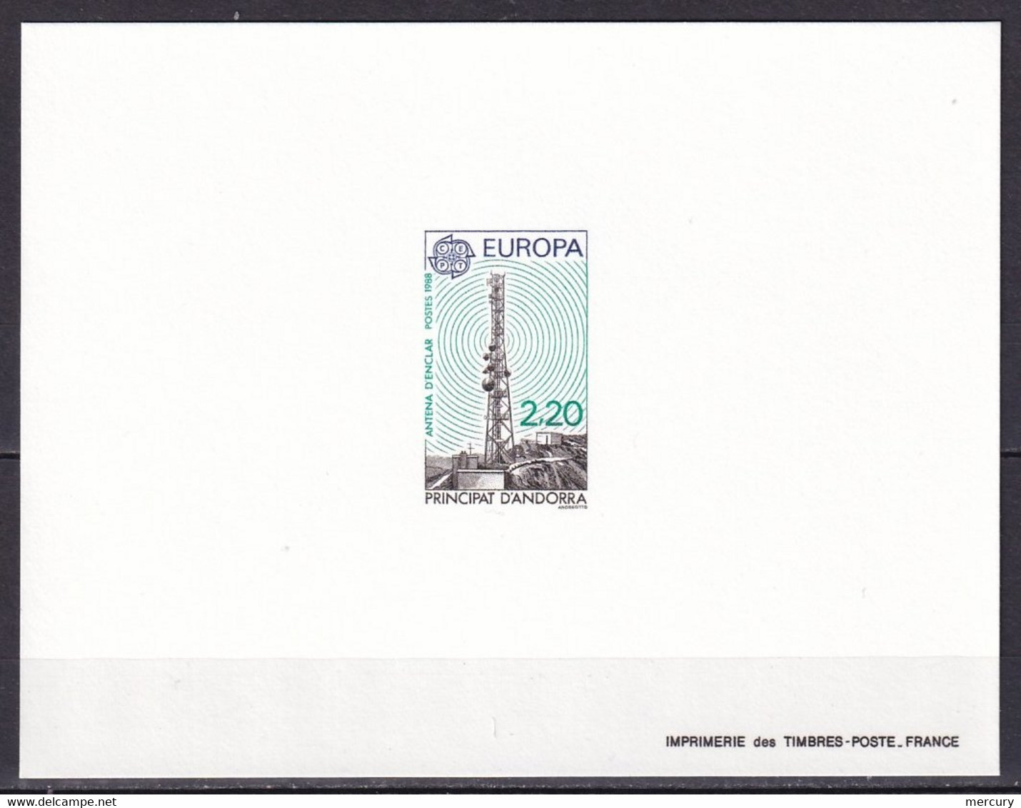 ANDORRE - Epreuves De Luxe De La Paire Europa 1988 - 2 Scans - Cartas & Documentos