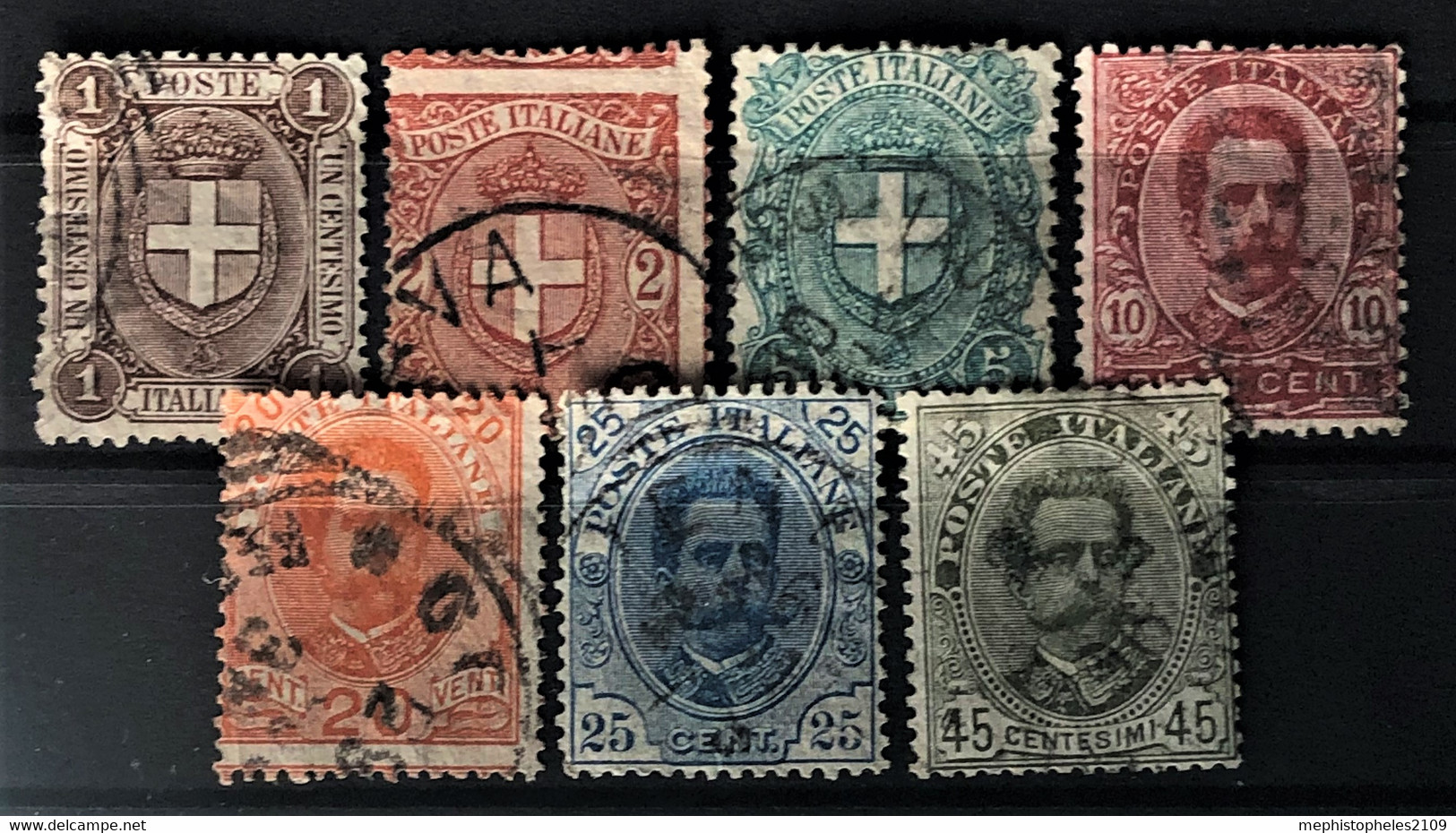 ITALY / ITALIA 1891/97 - Canceled - Sc# 68, 69, 70, 73, 74, 75 - Gebraucht