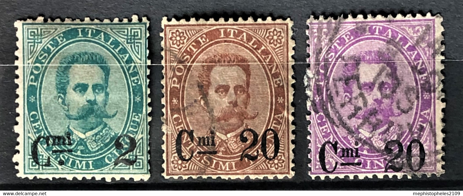 ITALY / ITALIA 1890/91 - MLH/canceled - Sc# 64-66 - Complete Set! - Gebraucht