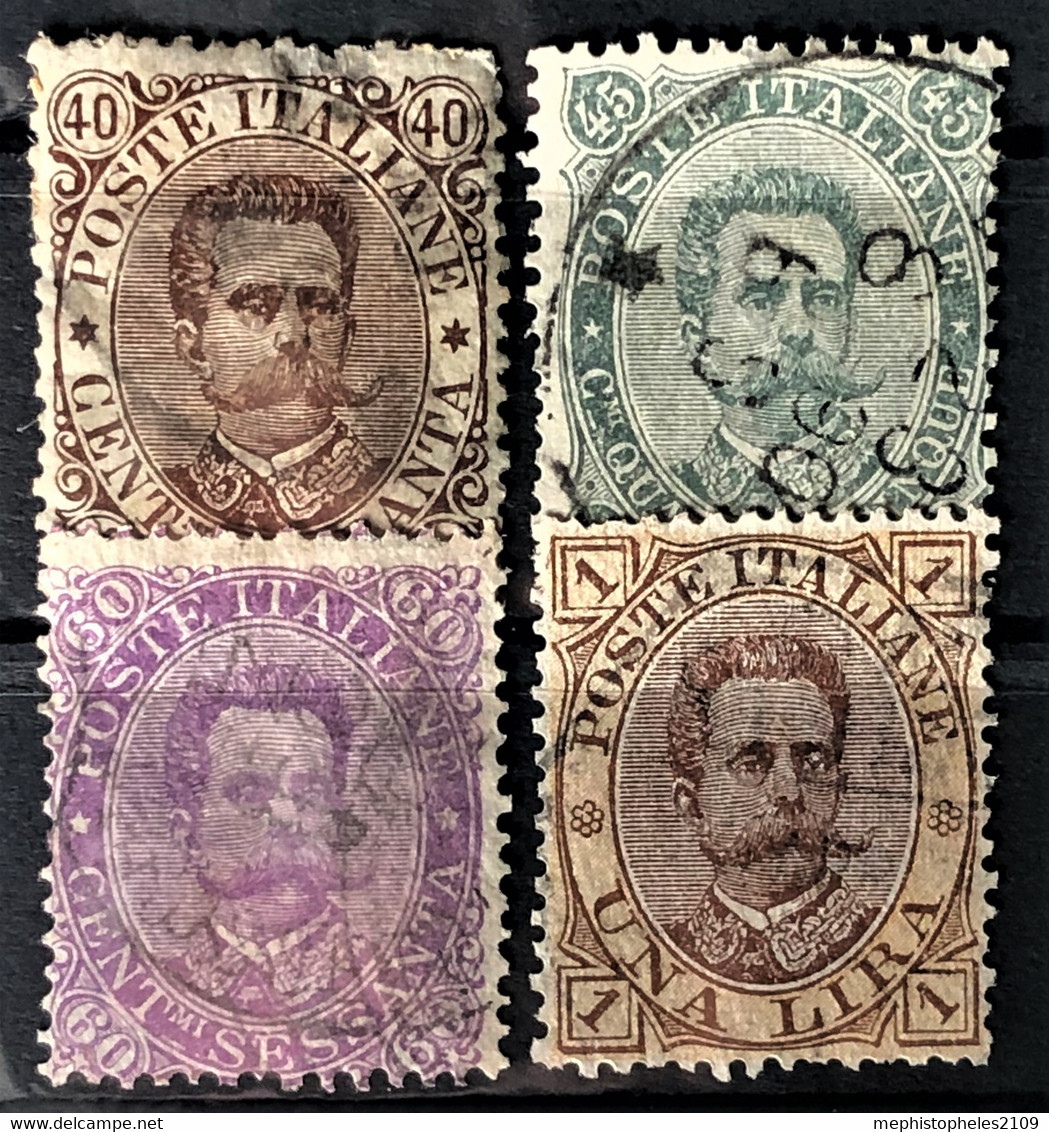 ITALY / ITALIA 1889- Canceled - Sc# 53, 54, 55, 56 - Afgestempeld