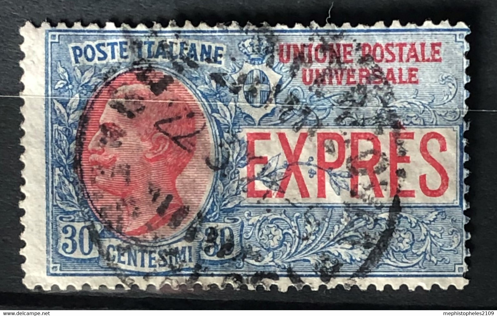 ITALY / ITALIA 1908 - Canceled - Sc# E6 - Express Mail 30c - Posta Espresso
