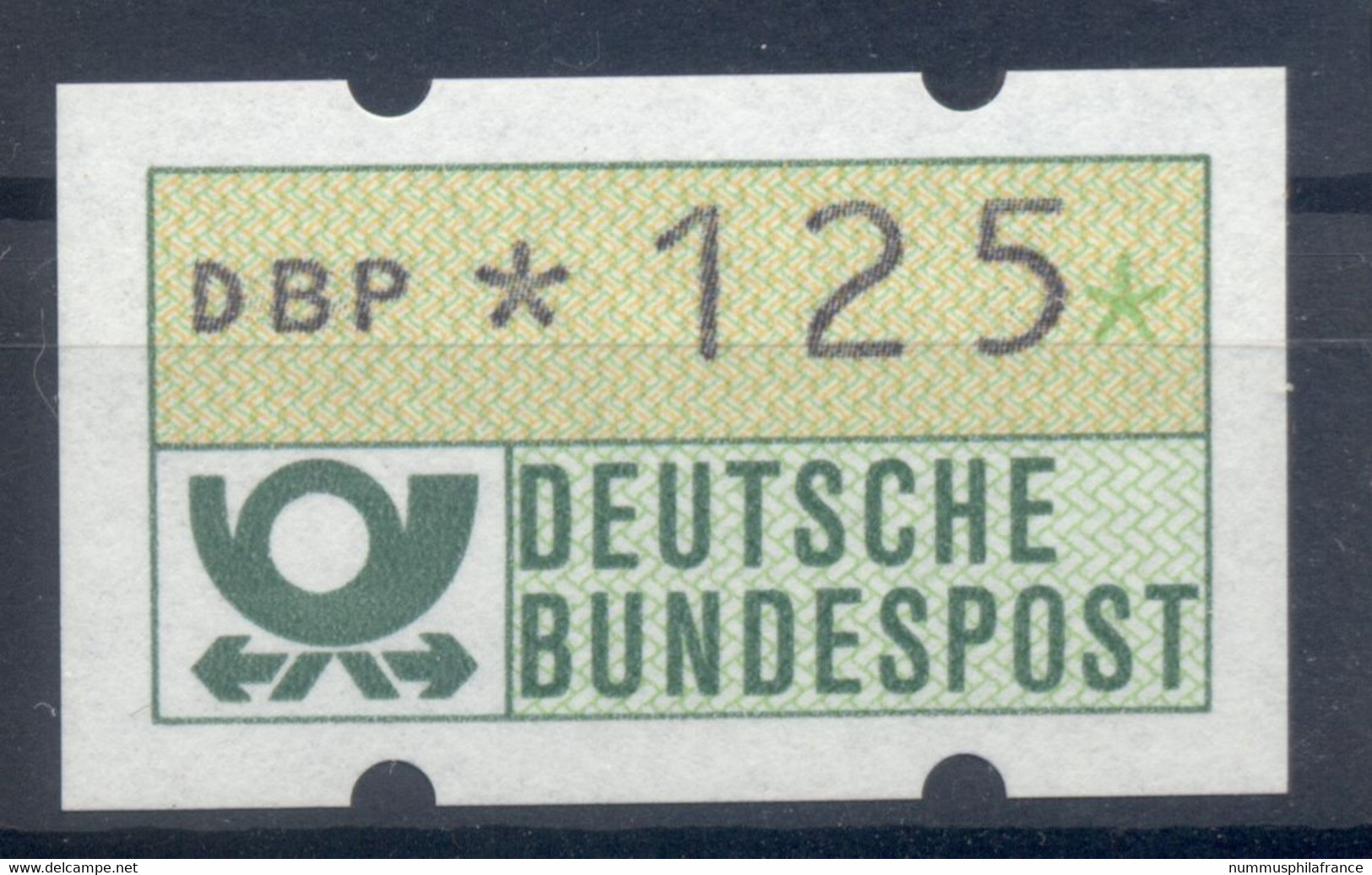 Allemagne  1981 - Michel N. 1.1.h.u - Timbre De Distributeur 125 Pf. (Y & T N. 1) - Timbres De Distributeurs [ATM]