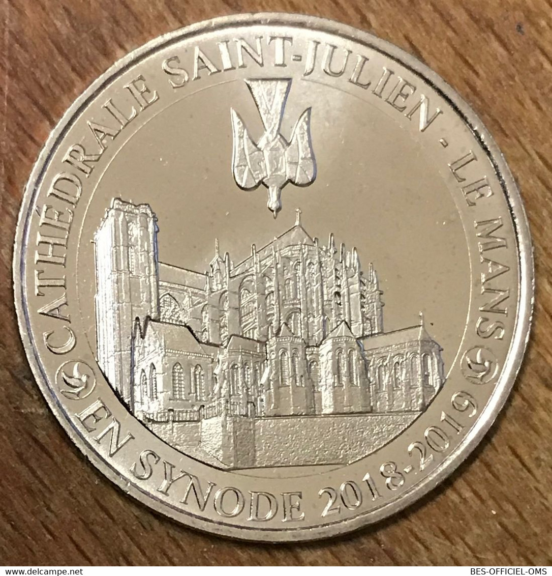 72 LE MANS CATHÉDRALE SAINT JULIEN MDP 2019 CN MÉDAILLE SOUVENIR MONNAIE DE PARIS JETON TOURISTIQUE MEDALS TOKENS COINS - 2019