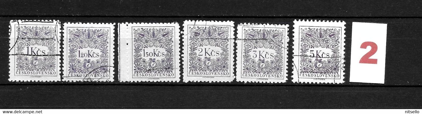 LOTE 2186 /// CHECOSLOVAQUIA // YVERT Nº: TAXE SELLOS DE LA SERIE 85/91 ¡¡¡ OFERTA - LIQUIDATION - JE LIQUIDE !!! - Timbres-taxe