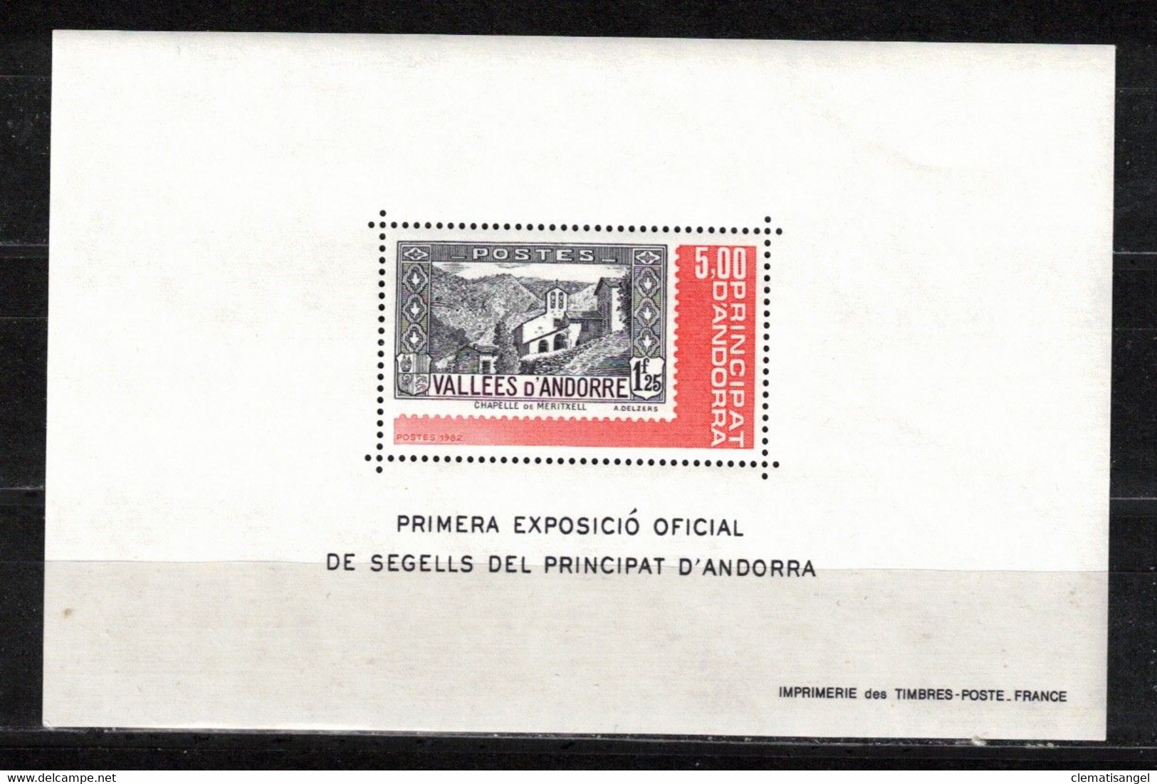 178Y * FRANZÖSISCH ANDORRA * BLOCK 1 * MICHEL 2,50 * POSTFRISCH **!! - Hojas Bloque