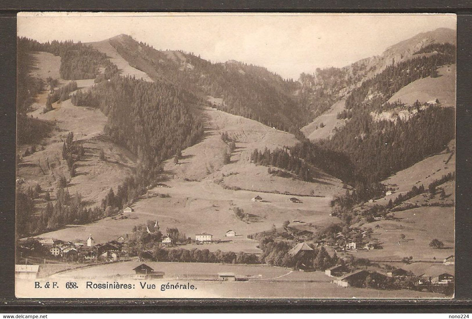 Carte P De 1913 ( Suisse / Rossinières, Vue Générale ) - Rossinière