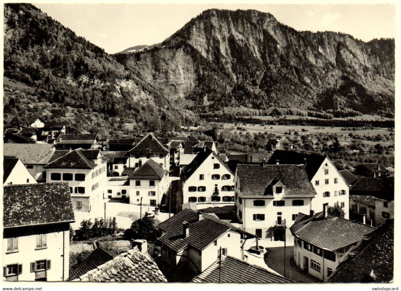 MALANS Dorfpartie Mit Den Drei Planta-Häusern Gel. 1967 Irrläufer - Malans