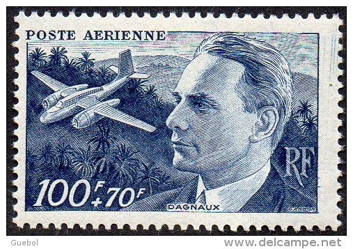 France N° PA  22 ** Poste Aérienne - Jean Dagnaux - 1927-1959 Mint/hinged