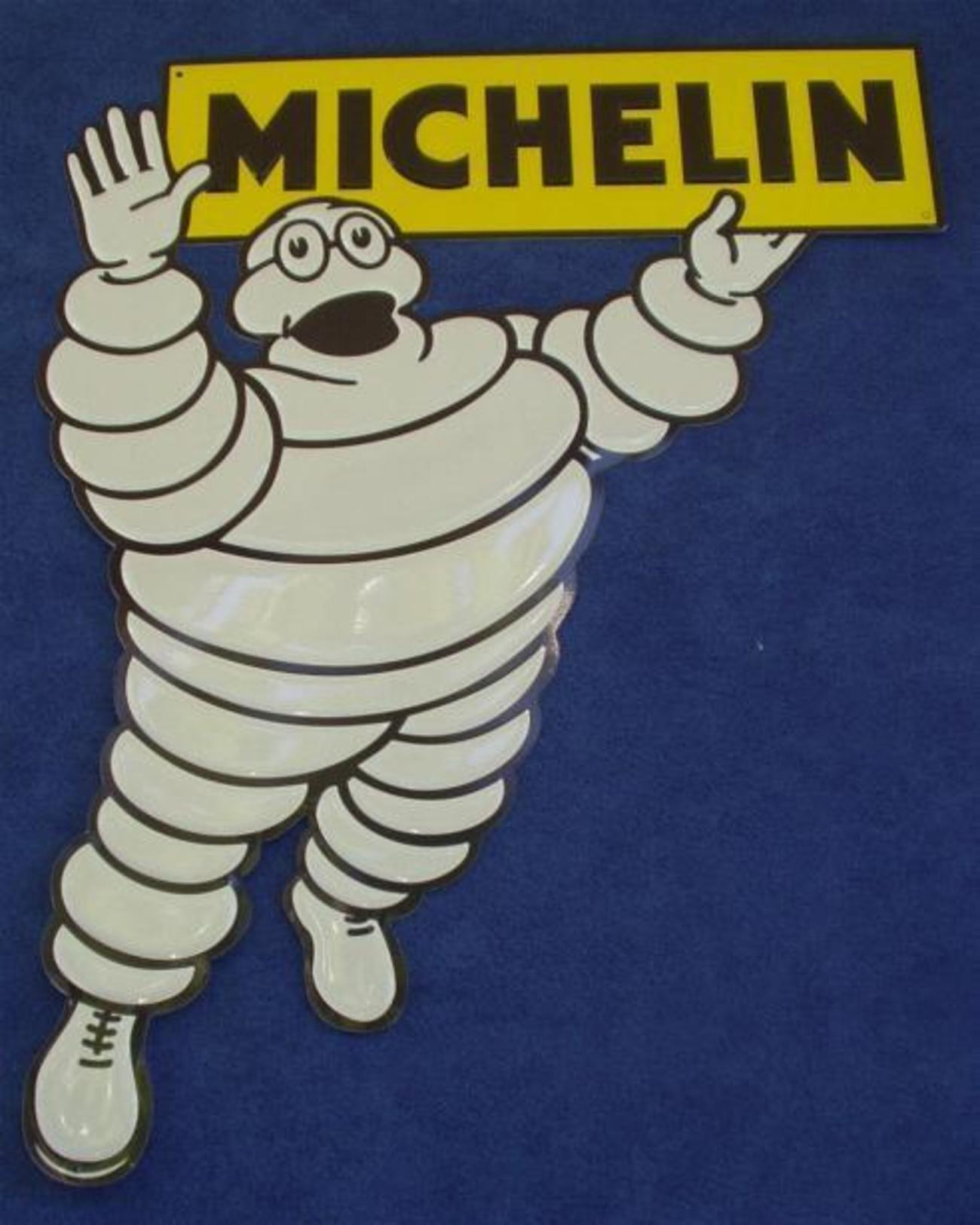 Plaque Métal "MICHELIN" Modèle 2 - Blechschilder (ab 1960)