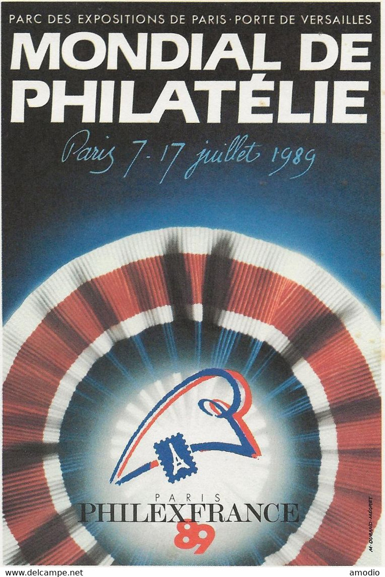 CP électronique EP Phillex France 2496A-CP Paris 08/07/89 - Standaardpostkaarten En TSC (Voor 1995)