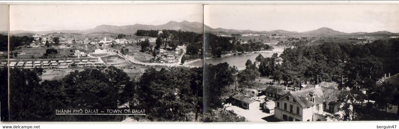 VIET NAM  Town Of DALAT  3 Photos Non DenteléeS Format 8,3 Cm X 14 Cm Assemblées - Vietnam