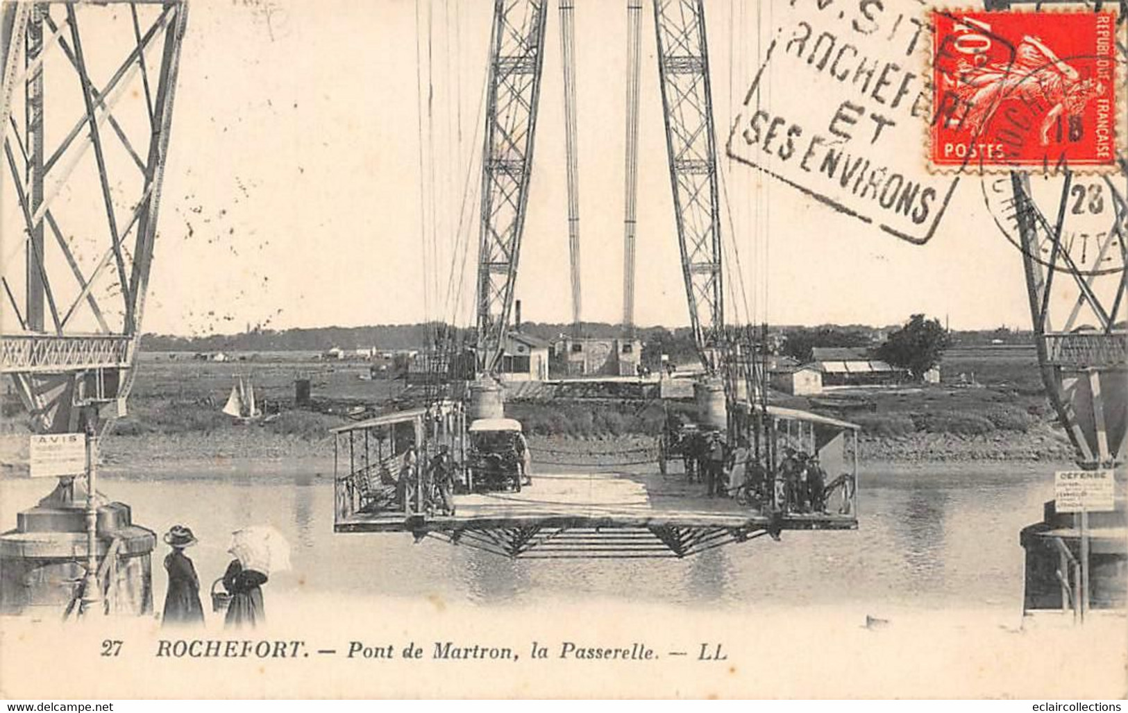 Rochefort Sur Mer       17         Pont Transbordeur De Martrou.  La Passerelle      LL N° 27  (voir Scan) - Rochefort