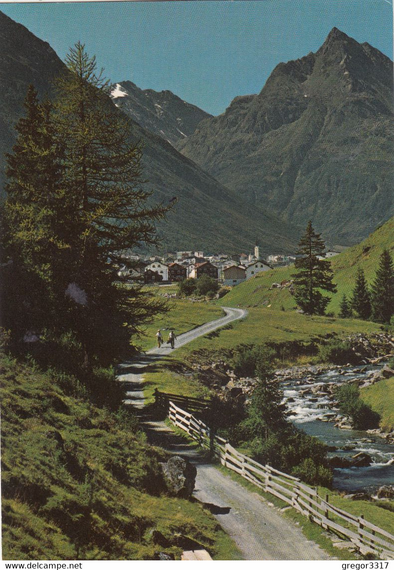 1297)  GALTÜR Im Paznauntal -  Alte Wegansicht Neben Fluss Mit Blick Auf Ort TOP !! - Galtür