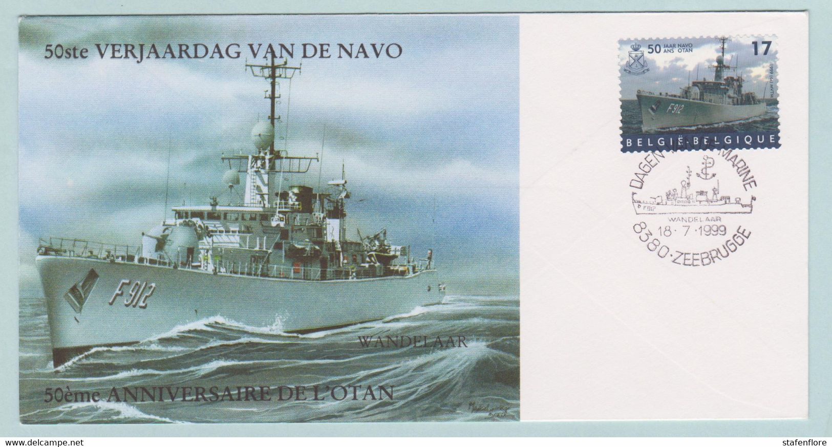 Nato, 50 Ste Verjaardag, Otan 50 Ans, De Wandelaar Zeebrugge - Other & Unclassified