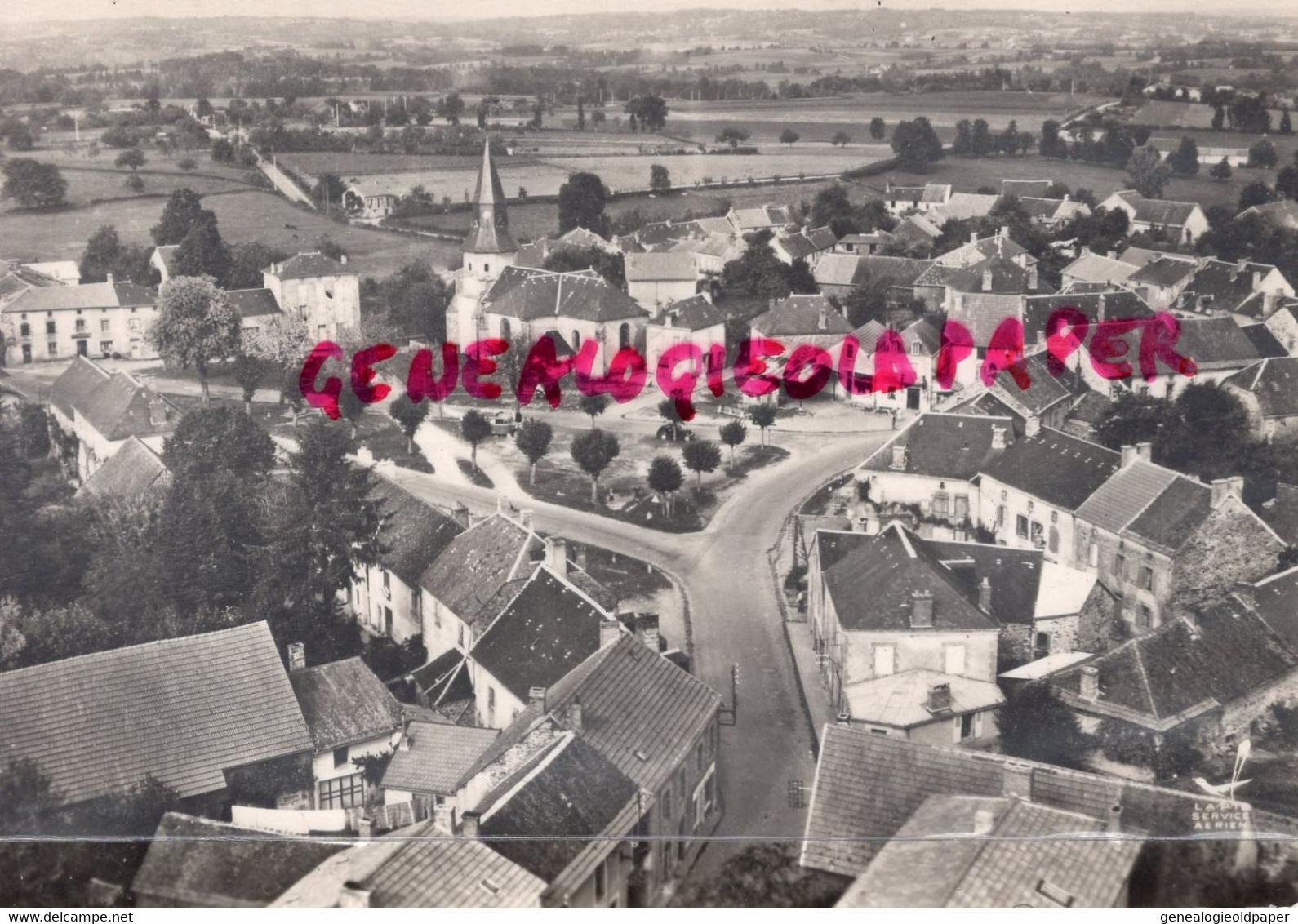 87- LAURIERE - VUE GENERALE AERIENNE - EDITEUR LAPIE N° 3-  1967 - Lauriere