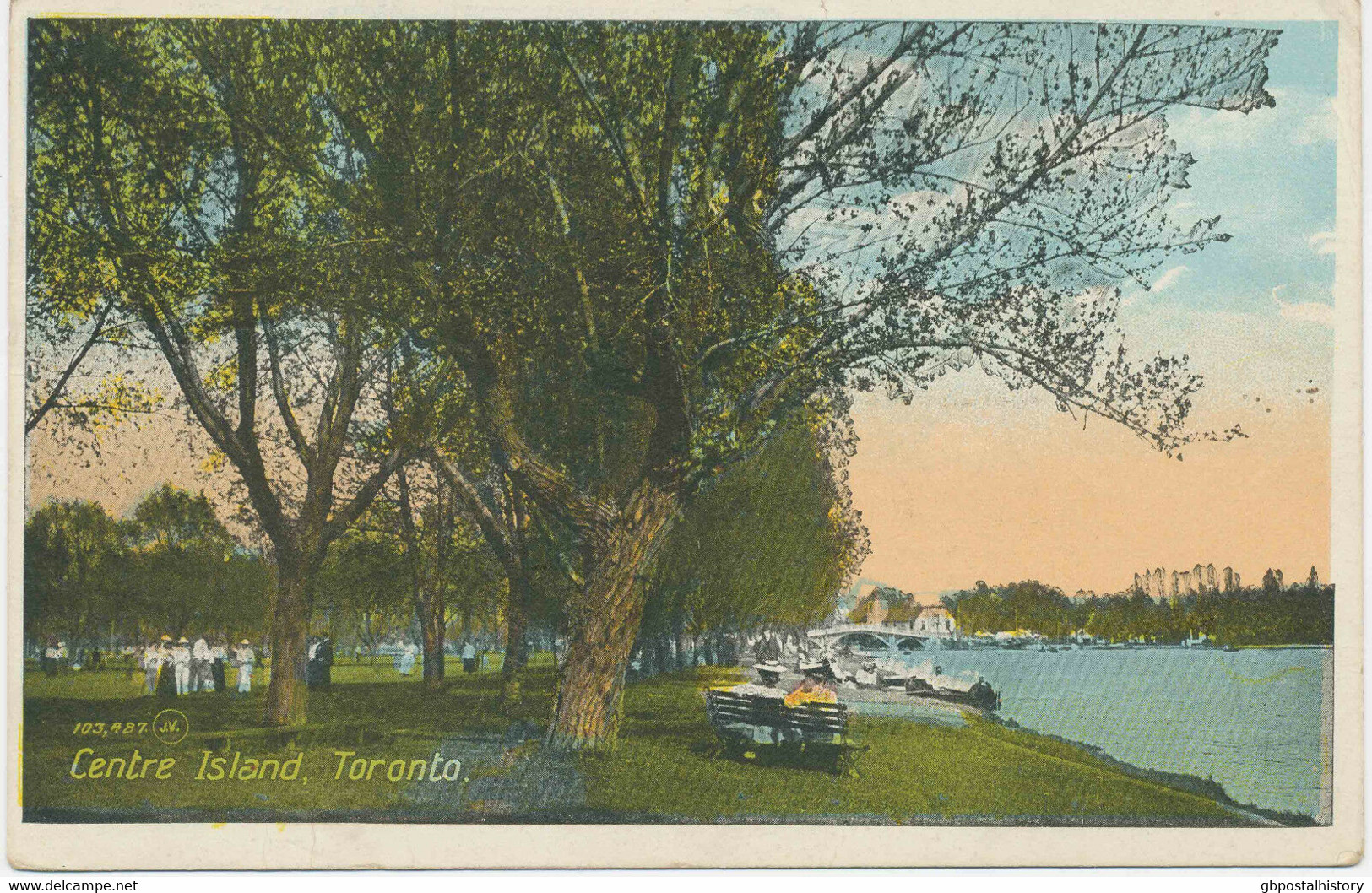 CANADA Ca. 1920 Very Fine Used Coloured Pc "Centre Island, TORONTO" - Toronto