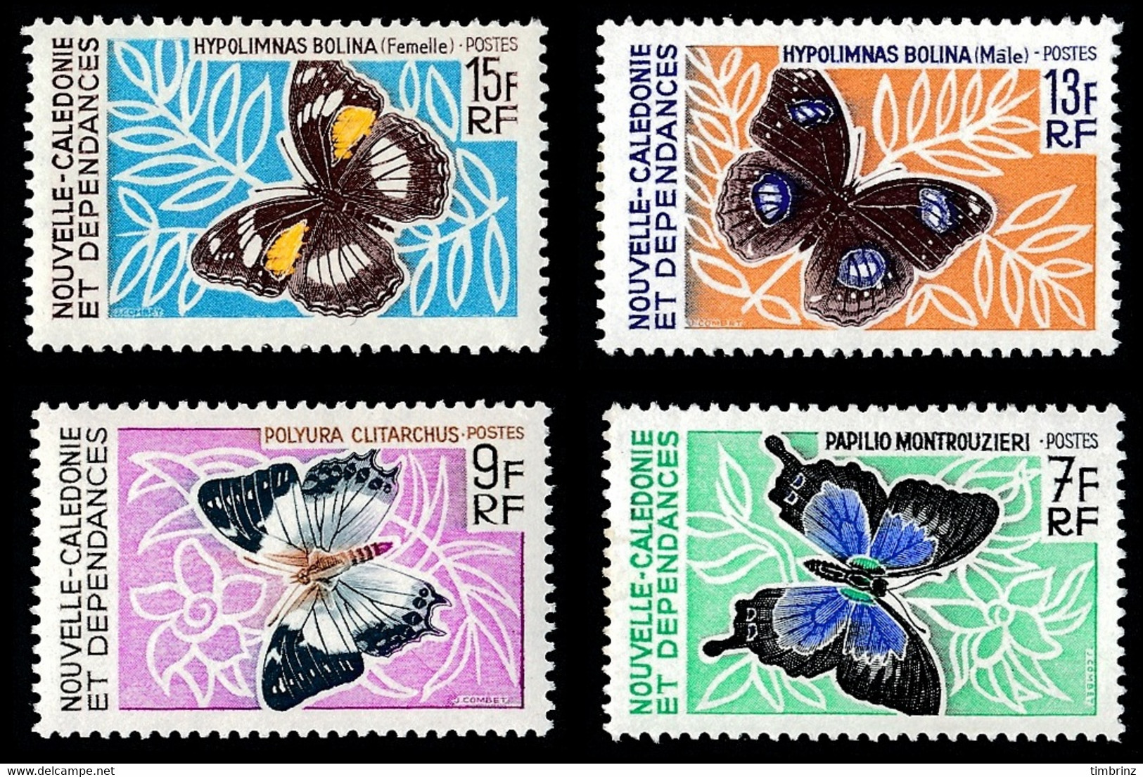 NOUV.-CALEDONIE 1967 - Yv. 341 342 343 Et 344 **   Cote= 30,00 EUR - Papillons (4 Val.)  ..Réf.NCE26909 - Unused Stamps