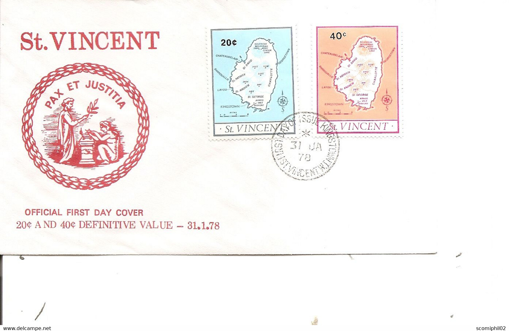 Iles ( FDC De Saint-Vincent De 1978 à Voir) - Inseln