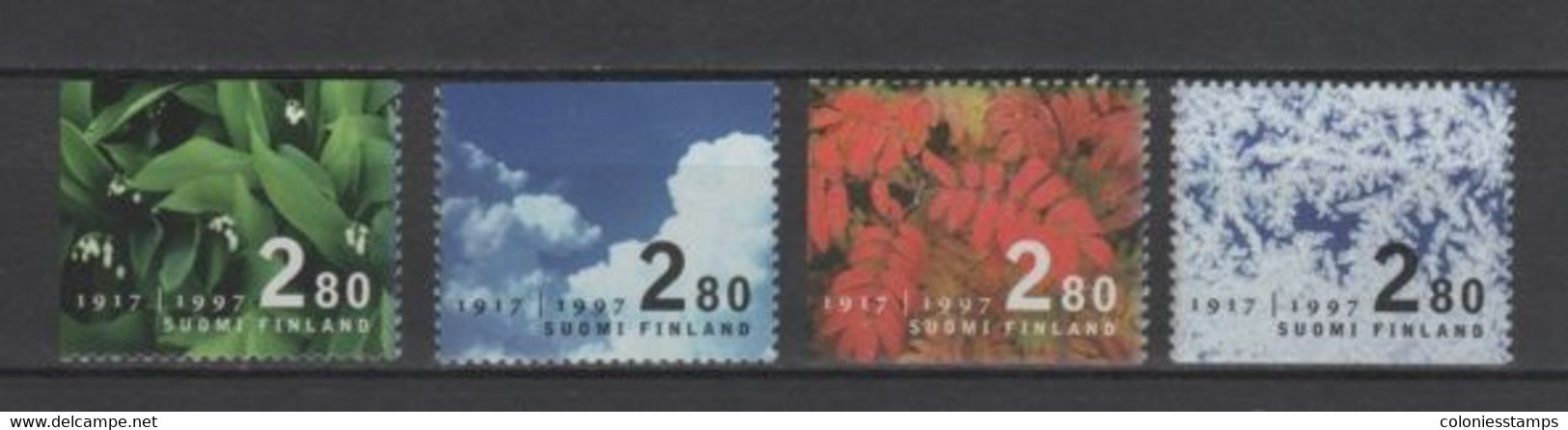 (S2179) FINLAND, 1997 (80th Anniversary Of Independence. Four Seasons). Complete Set. Mi ## 1392-1395. MNH** - Nuevos