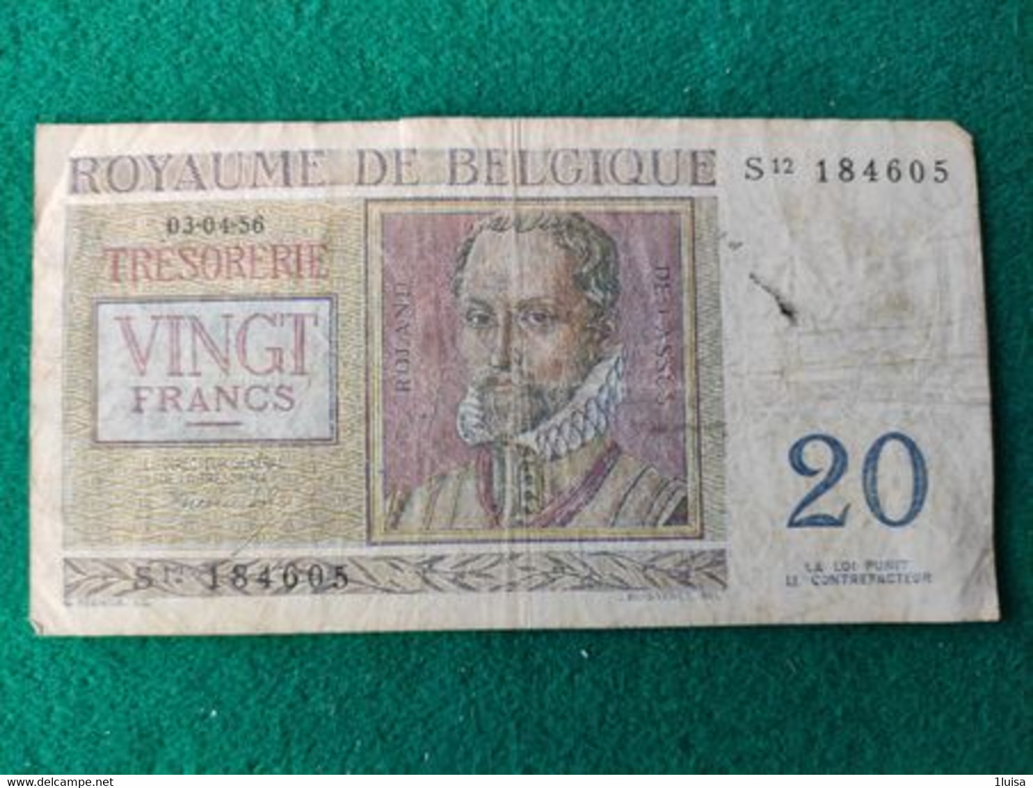 Belgio 20 Francs 1956 - Other & Unclassified