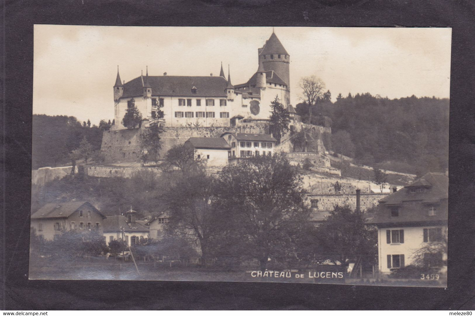Suisse  LUCENS  Le Château  Vers 1910   9x14 - Lucens