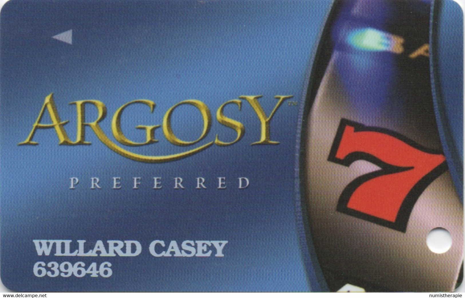 Argosy Casino Preferred : IA IL IN LA MO - Cartes De Casino