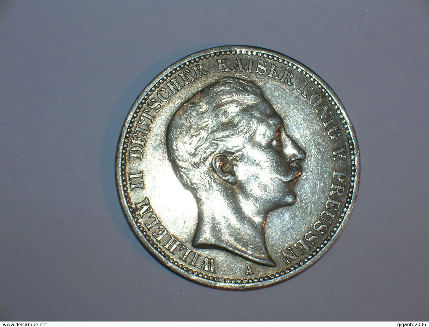 ALEMANIA/PRUSIA 3 MARCOS 1910 (3200) - 2, 3 & 5 Mark Silber