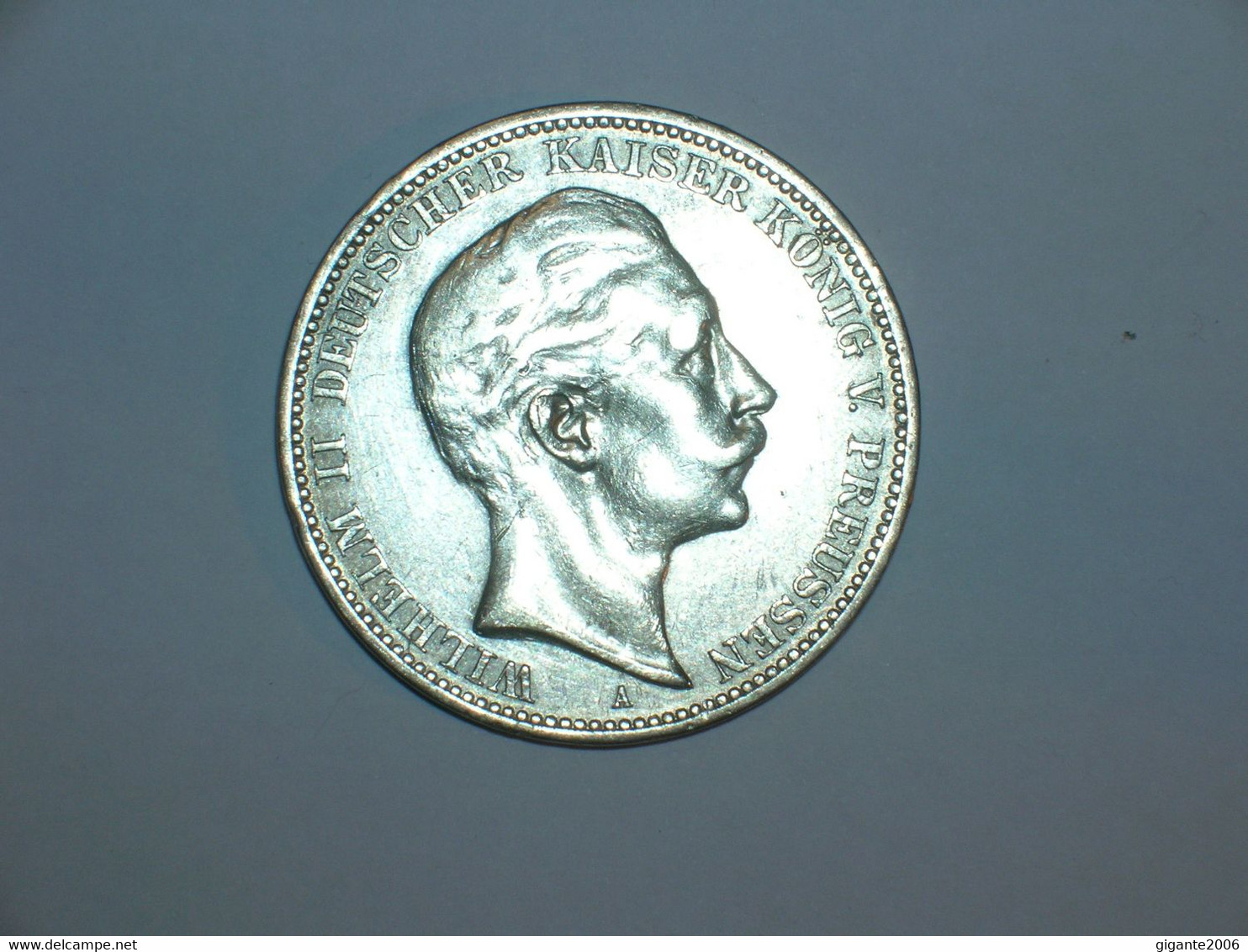 ALEMANIA/PRUSIA 3 MARCOS 1910 (3206) - 2, 3 & 5 Mark Silber