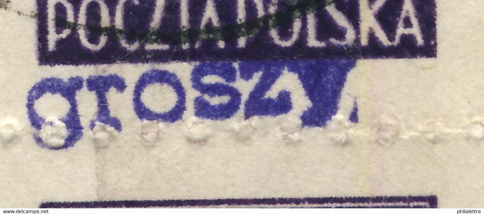 POLOGNE / POLAND 1950 GROSZY O/P T.2 (Gdansk G.1a Violet) Mi.625x9 Used HEL - Oblitérés