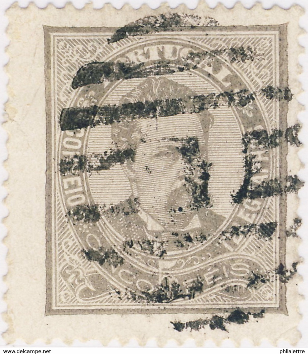 PORTUGAL Ca.1883 Barred Numeral 1 (LISBOA) / 5R GREY Yv.56c / Mi.54bC - Used Stamps