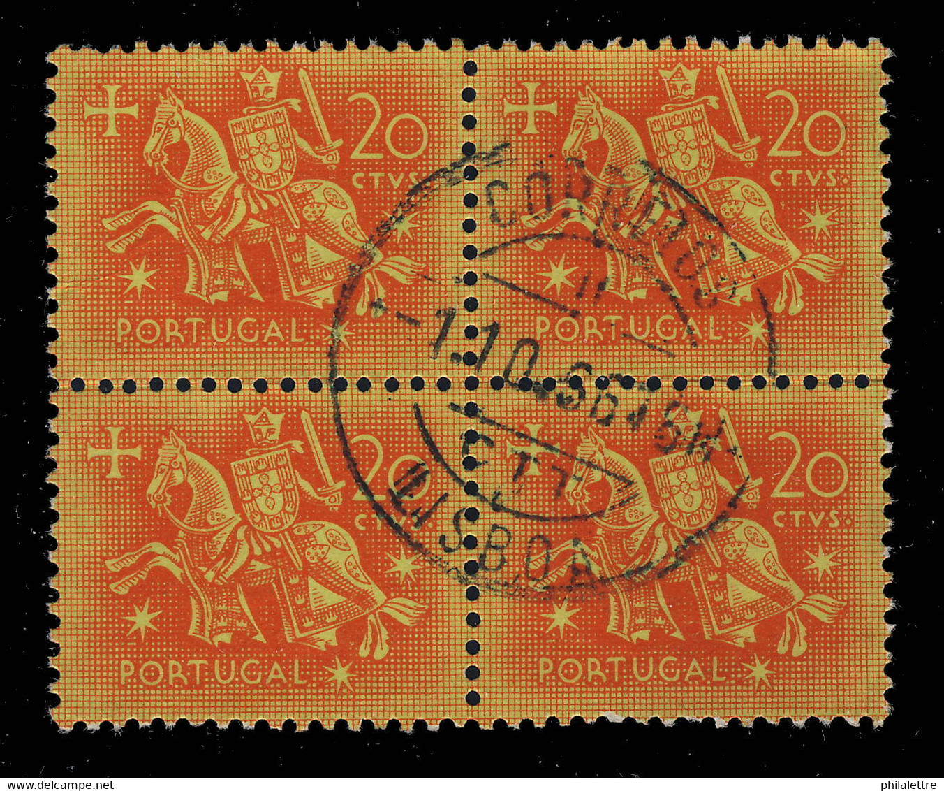 PORTUGAL 1950s/70s RIDER Issue Nice Selection Of Blocks Of 4 SUPERB USED - Gebraucht