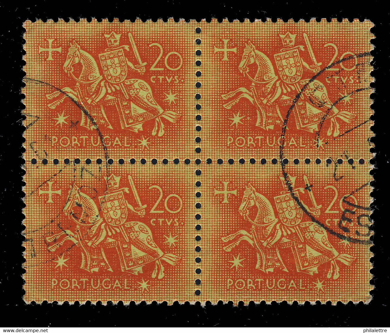 PORTUGAL 1950s/70s RIDER Issue Nice Selection Of Blocks Of 4 SUPERB USED - Oblitérés