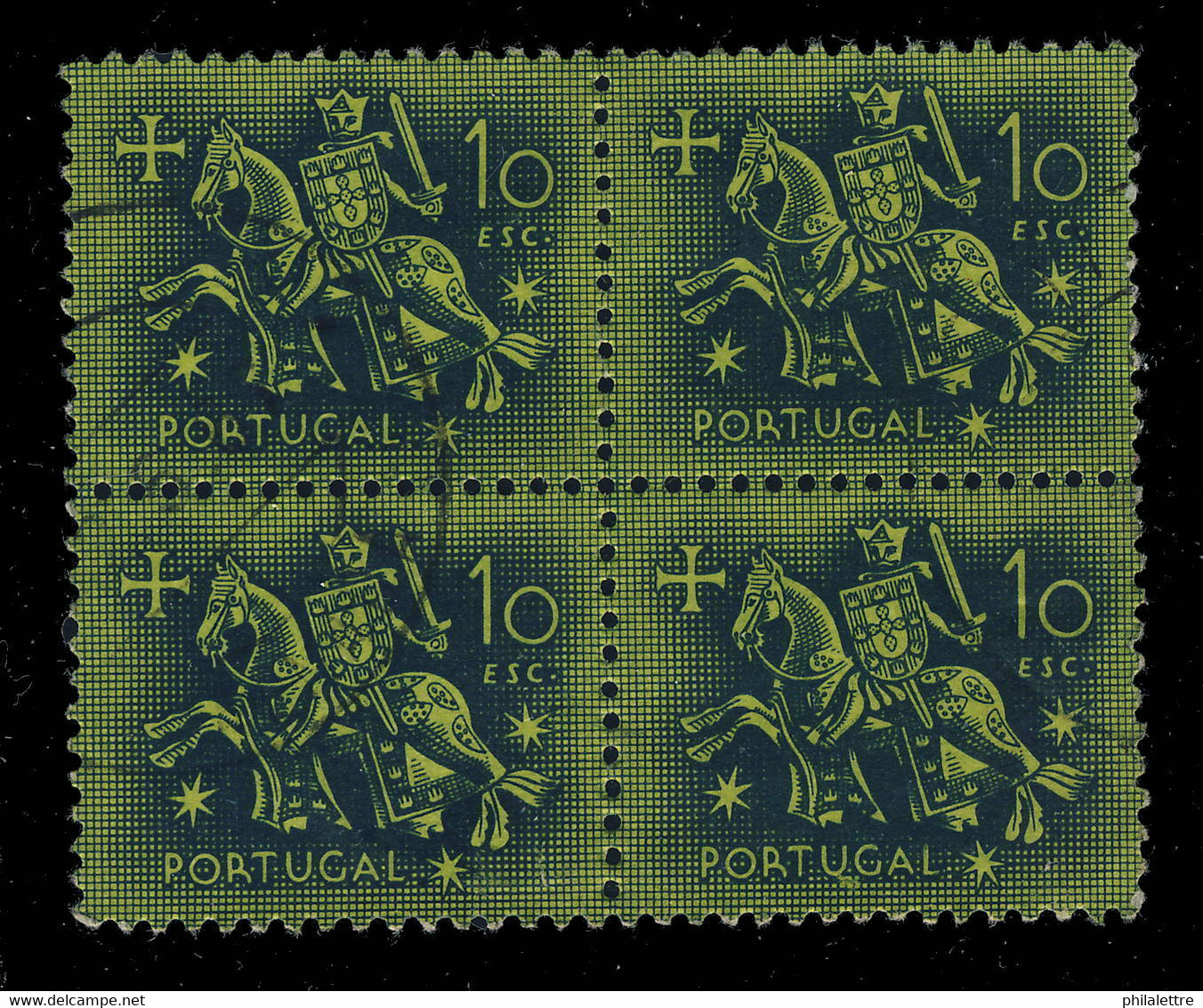 PORTUGAL 1950s/70s RIDER issue Nice Selection of Blocks of 4 SUPERB USED