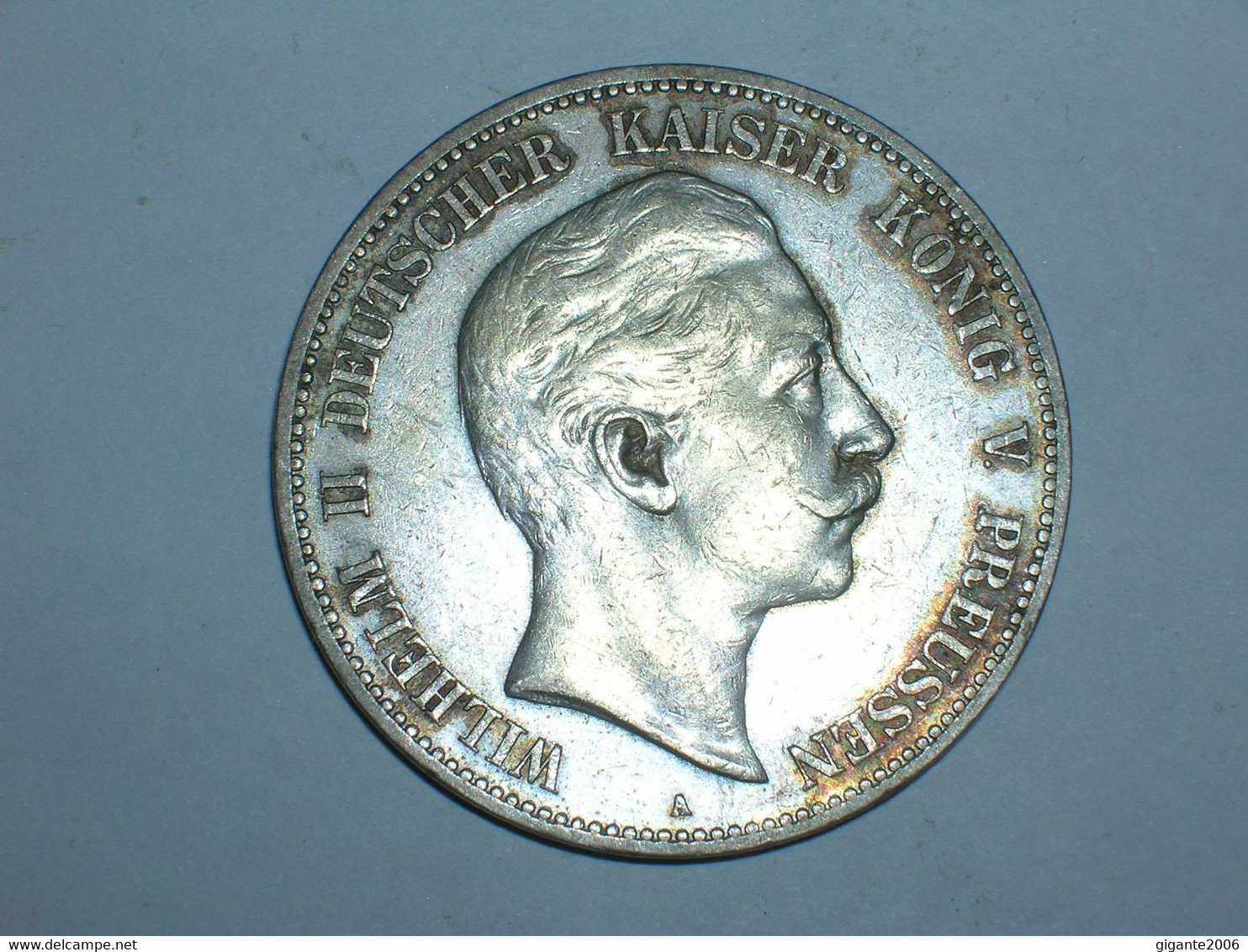 ALEMANIA/PRUSIA 5 MARCOS 1907 (3761) - 2, 3 & 5 Mark Silber