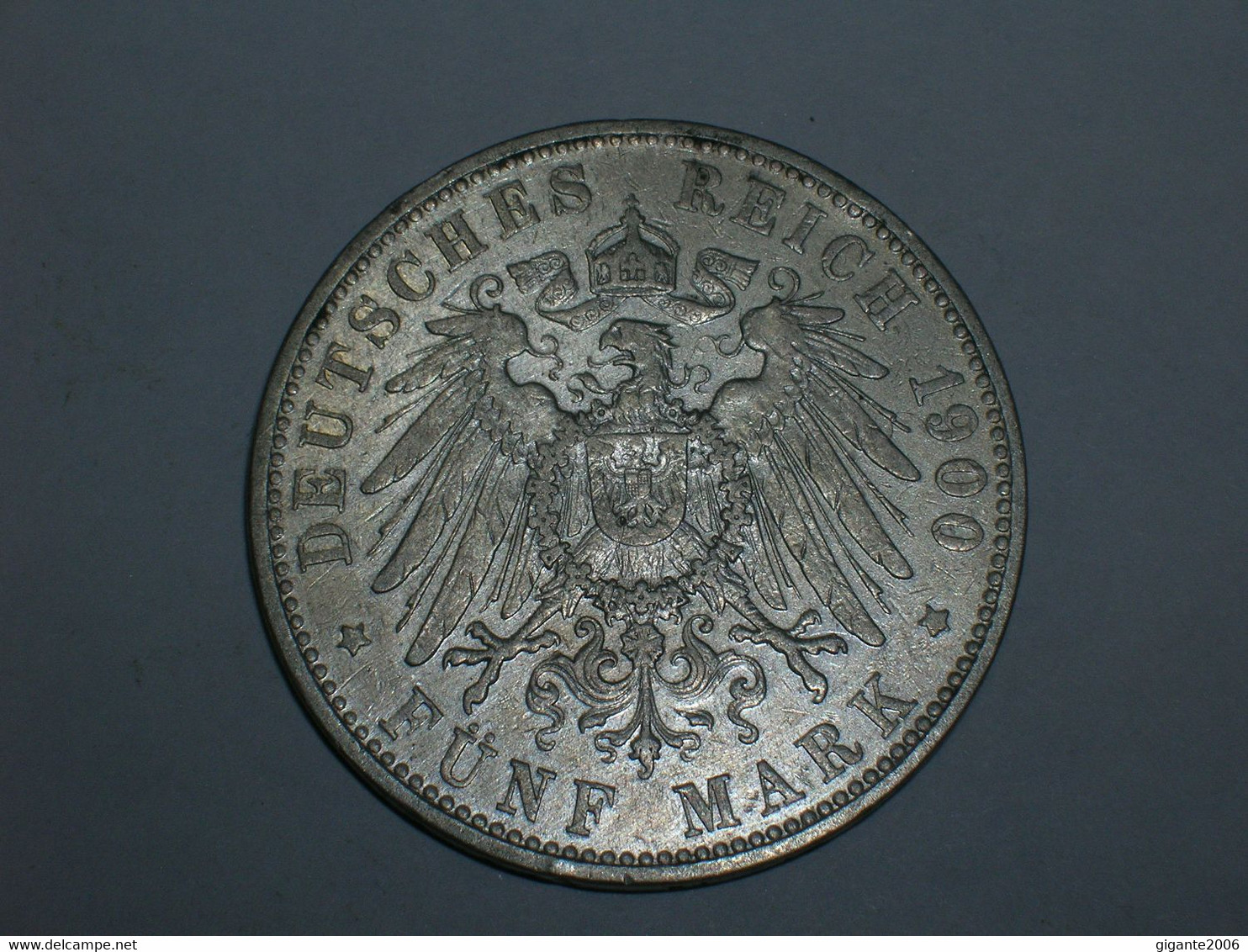 ALEMANIA/HAMBURGO 5 MARCOS 1900 (3756) - 2, 3 & 5 Mark Argento