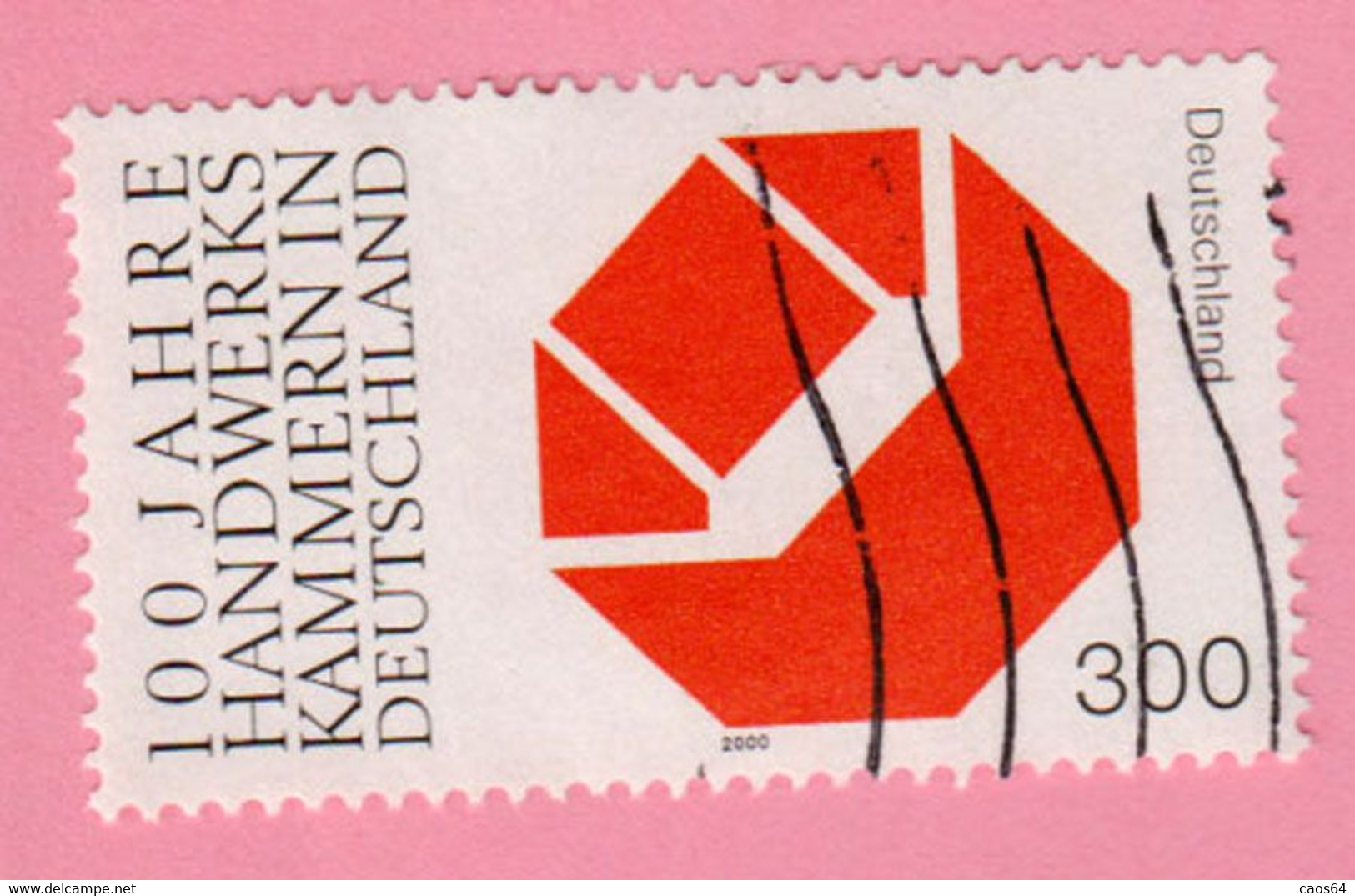 2000  GERMANIA Artigianato Logo Emblem Of Chambers Of Handicrafts - 300 Pf Usato - Used Stamps