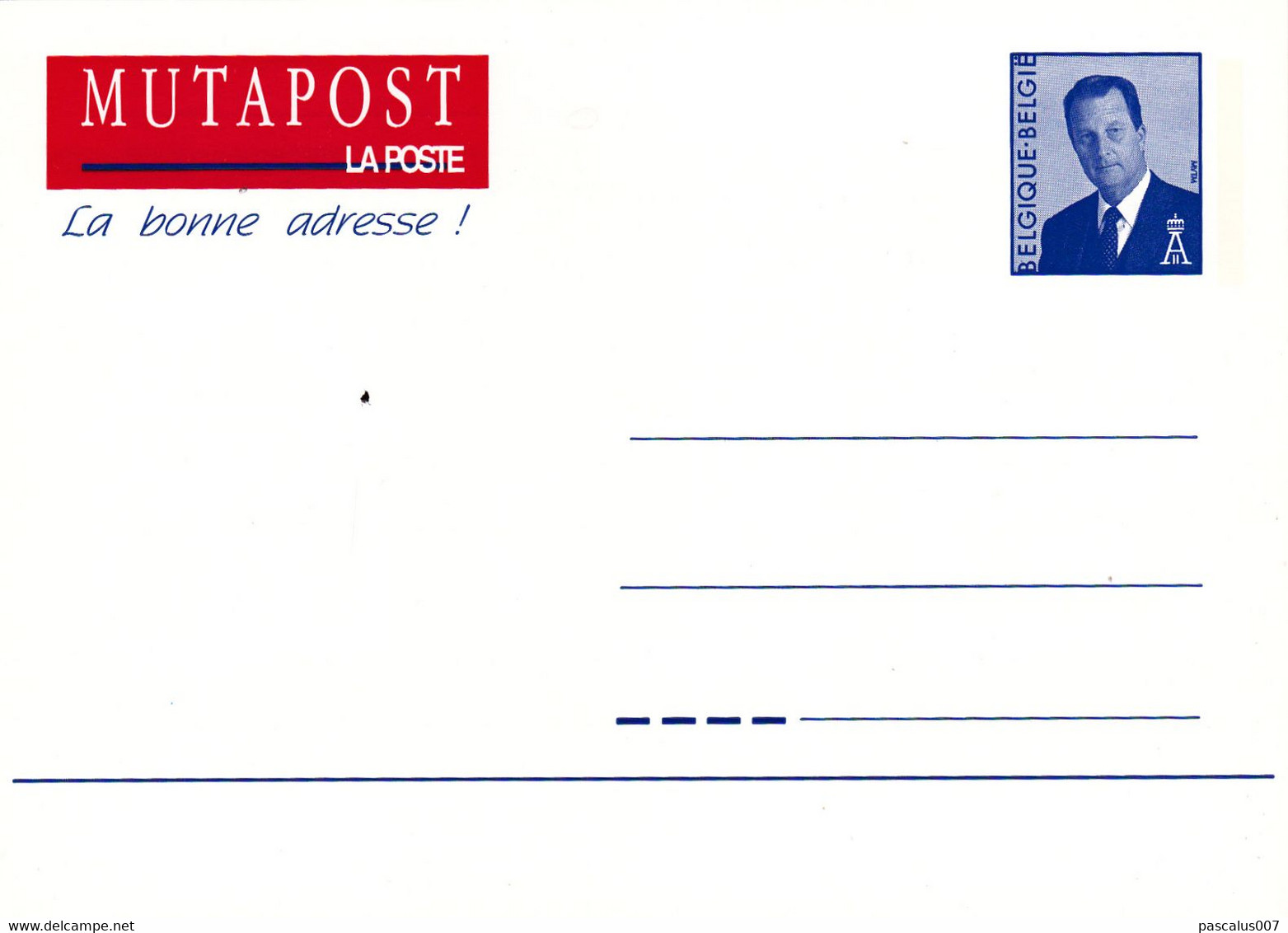 B01-331 42000 CA BK - Carte Postale - Entiers Postaux - Mutapost - Français - Changement D'adresse De 1996 - Aviso Cambio De Direccion