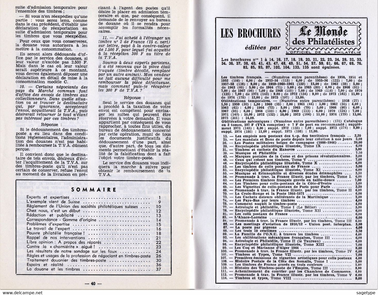 Dossiers Monde Des Philatélistes Etude N° 206 : EXPERTS ET EXPERTISES - Administrations Postales