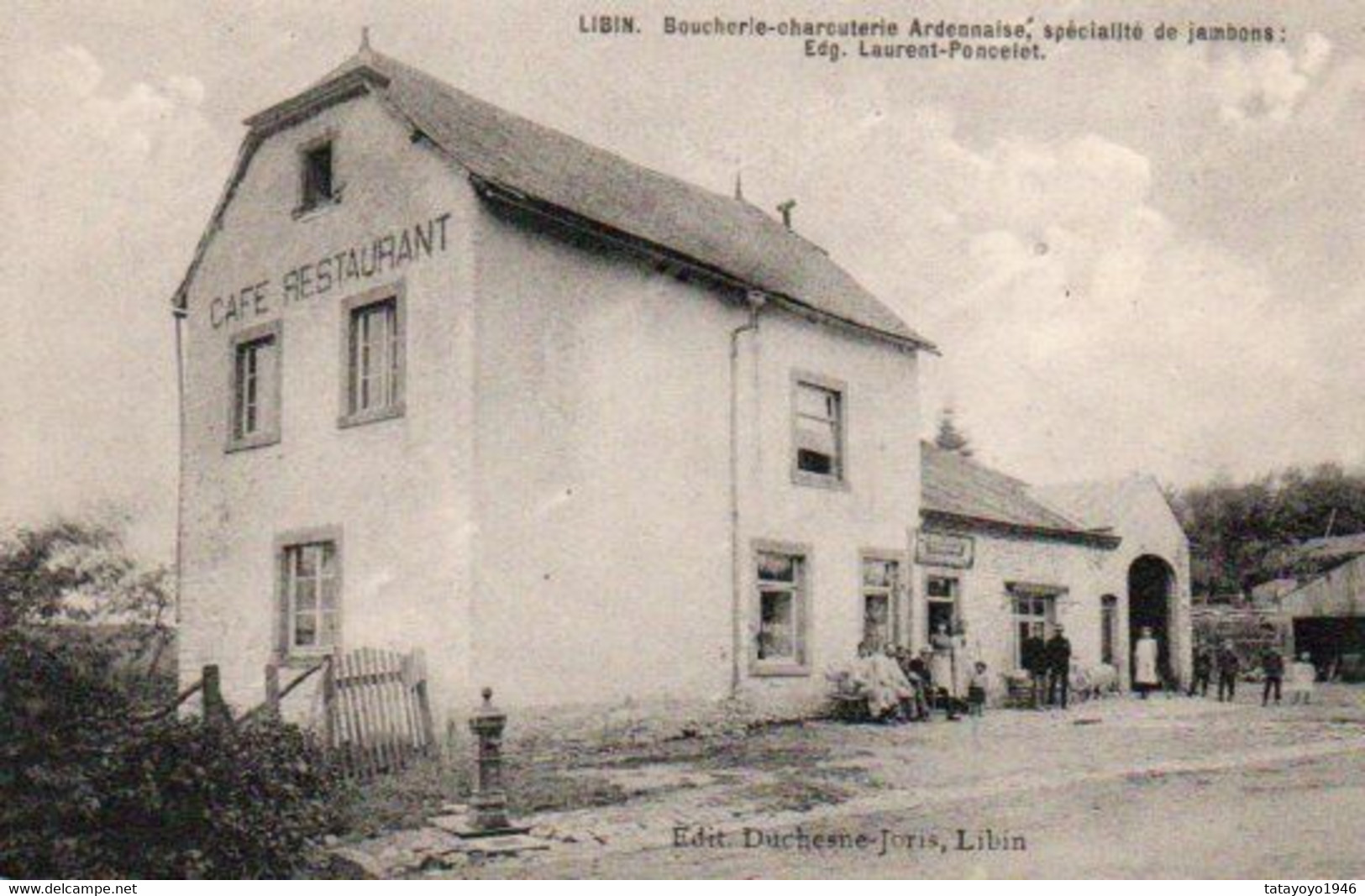 LIBIN  Boucherie Charcuterie  Ardennaise  Spécialité De Jambon  Edg.Laurent-Poncelet Animée  N'a Pas Circulé - Libin