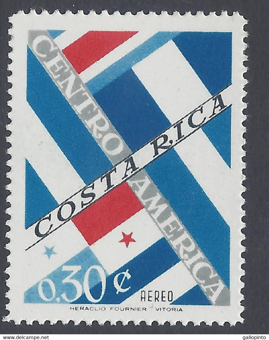 COSTA RICA FLAGS Of CENTRAL AMERICAN STATES Sc C394 MNH 1964 - Costa Rica