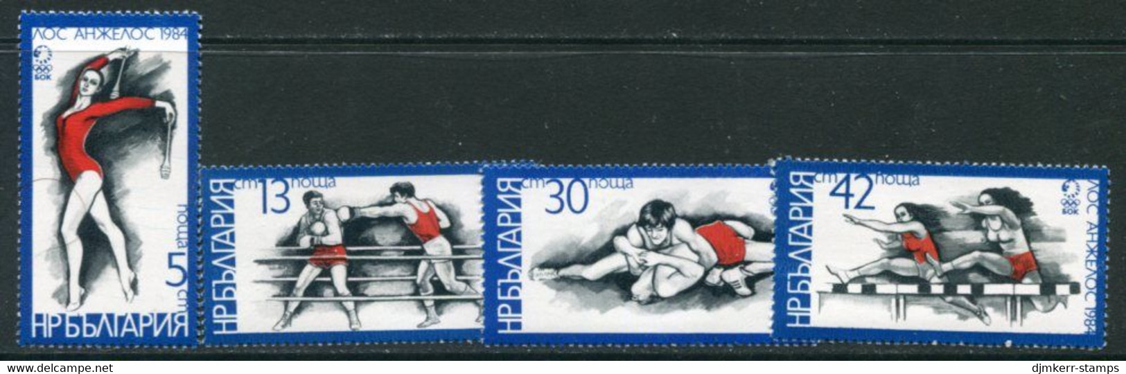 BULGARIA 1983 Olympic Games, Los Angeles MNH / ** .  Michel 3183-86 - Ungebraucht