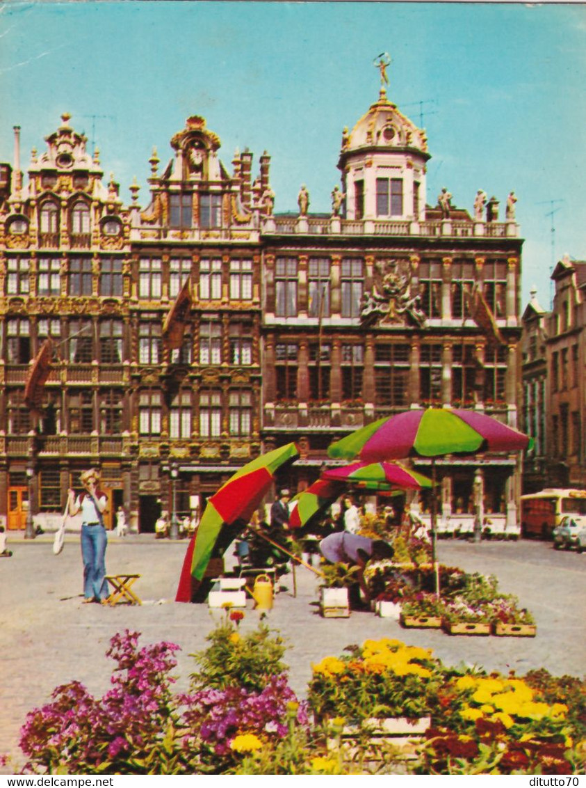 Bruxelles - Grand Place - Formato Grande Viaggiata – E 14 - Cafés, Hôtels, Restaurants