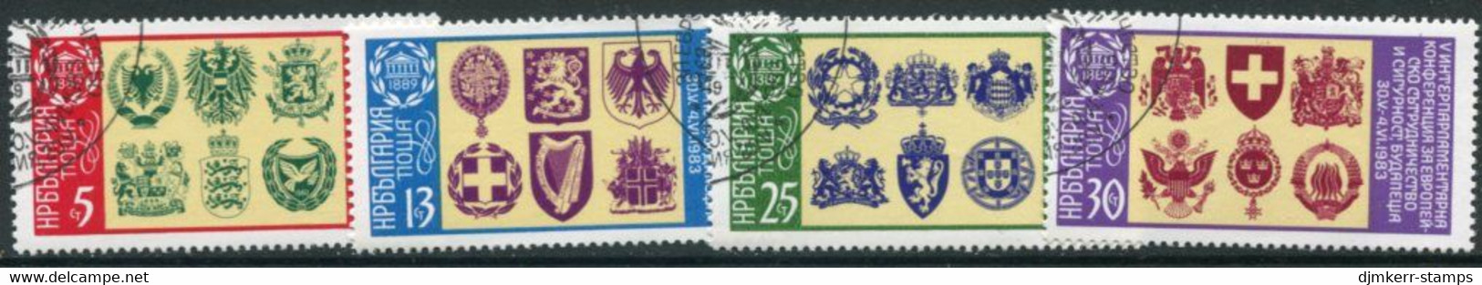 BULGARIA 1983 Interparliamentary Conference  Used .  Michel 3174-77 - Used Stamps